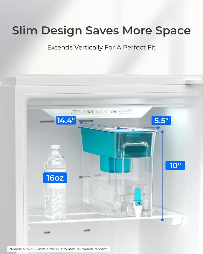 Waterdrop Slim Water Filter Dispenser, Large Capacity, 35-Cup Water Filter - Image 3