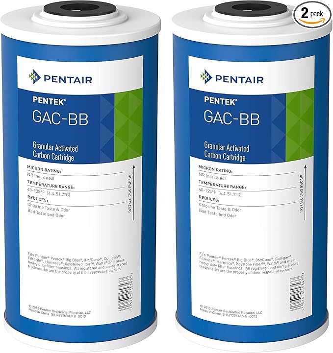 Pentair Pentek GAC-BB Big Blue Carbon Water Filter, Whole House Heavy Duty by PENTAIRPENTEK