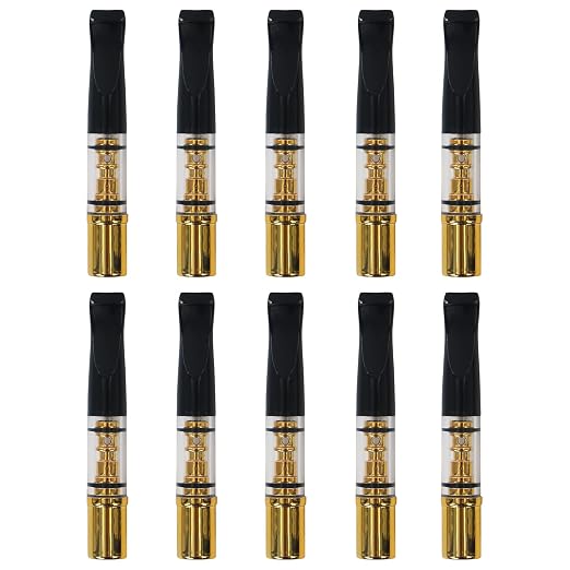 Cigarette Filters Gold Plating 10pcs Cigarette Holder Reusable Clean Tar by CaLeQiEverydayLifeAssistant