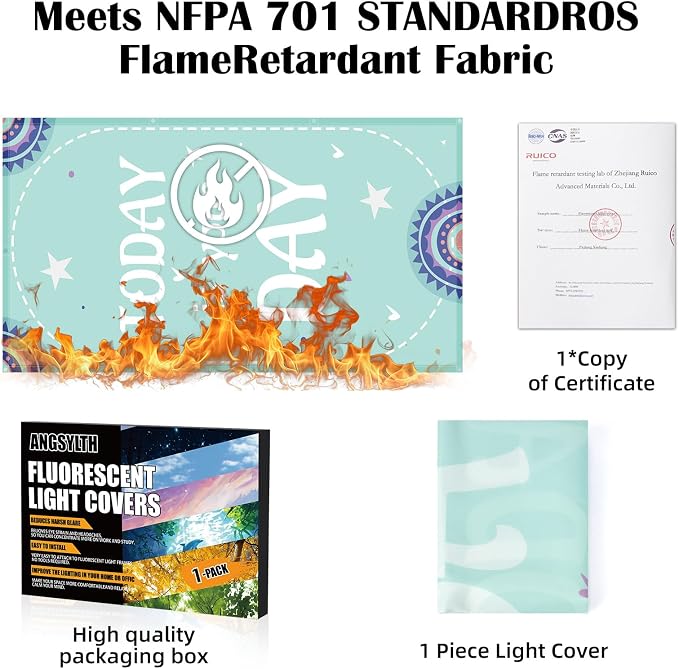 Fluorescent Light Covers -1PCS 4x2 Feet Classroom Covers - Image 5