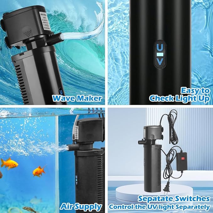 Aquarium U-V Filter Dual Spout 600GPH - Image 5