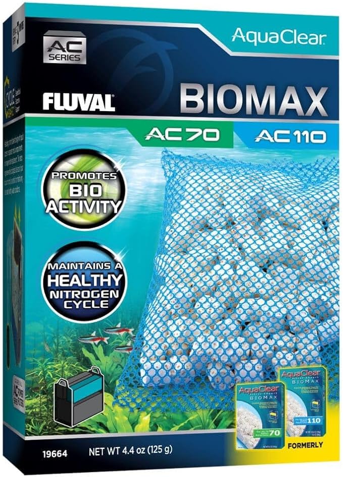 Fluval - BIOMAX for AC70/AC110 Power Filter, 4.4 oz / 125 g – for Use in by Fluval
