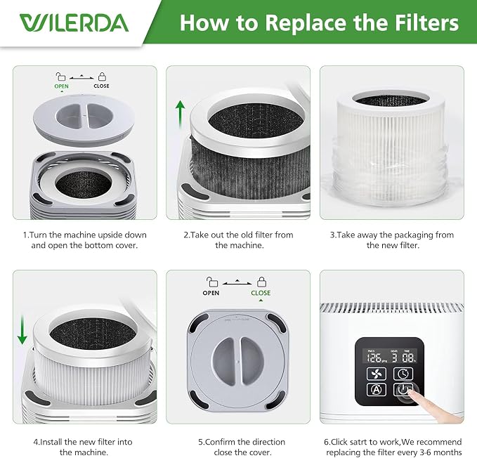 4 Pack A1 Replacement Filter Compatible - Image 6