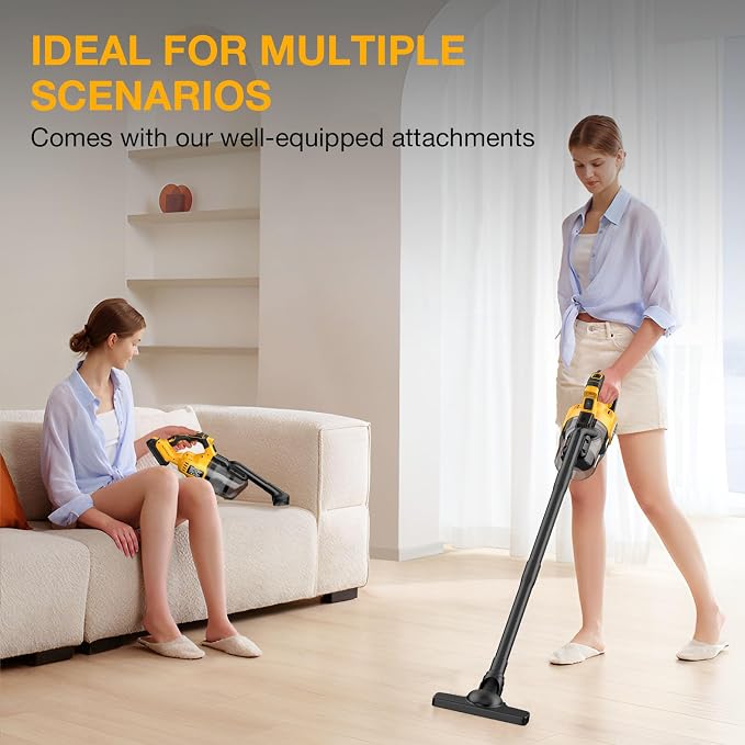 Cordless Vacuum Cleaner for Dewalt 20V MAX Battery, Handheld Vacuum Cleaner for - Image 2