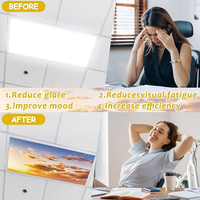 6 Pcs Fluorescent Light Covers - Image 4