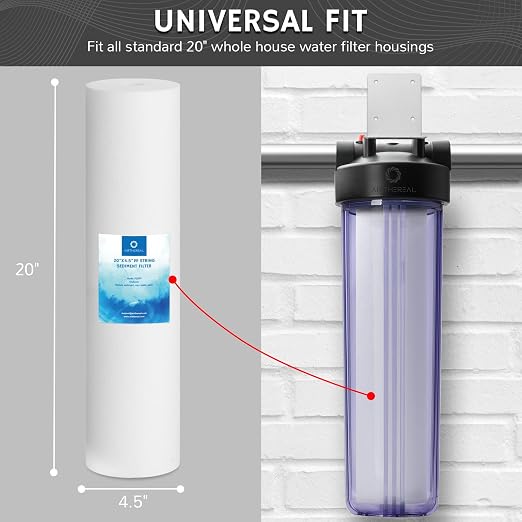 Airthereal Whole House Water Filter Housing, Pre-Filtration System - Image 3