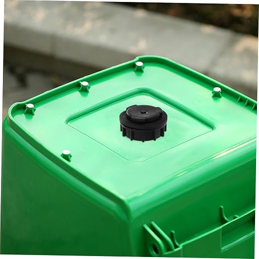 Locking Airtight Trash Can Cover Weatherproof Drain Plug - Image 7