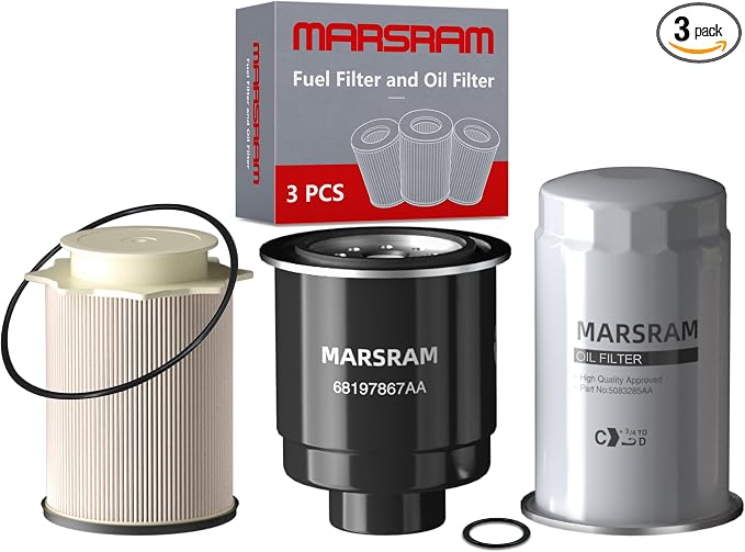 Marsram 6.7 Cummins Fuel Filter and Oil Filter Fits by Marsram