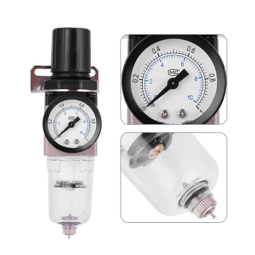 Air Compressor Filter Regulator Combo, AW2000 02 Water Oil Separator - Image 3