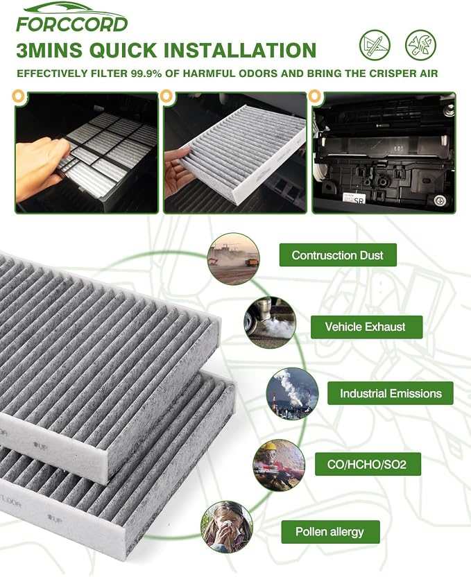 2-Pack HEPA Cabin Air Filter Fits - Image 6