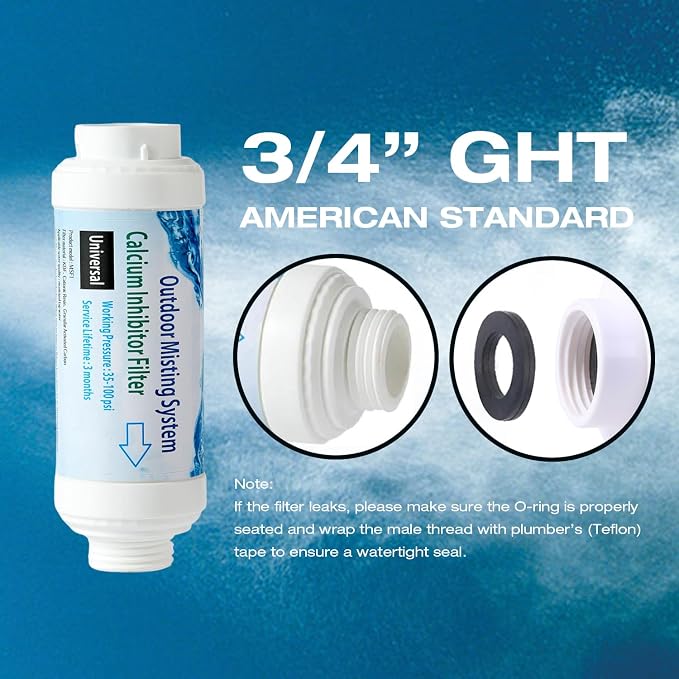 H&G lifestyles Misting System Calcium Inhibitor Filter - Image 6