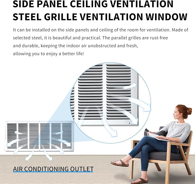 30x14 Return Air Grille, Air Return Vent Cover, Flat Vent Cover, Rejillas De - Image 7