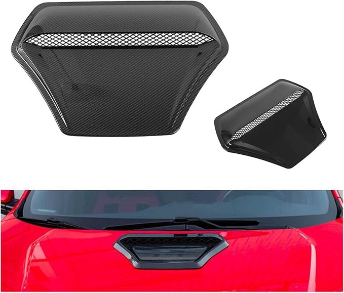 Car Hood Engine Air Outlet Vent Cover Trim Air Flow Intake Cover Trim Compatible - Image 2