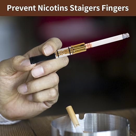 Cigarette Filters Gold Plating 10pcs Cigarette Holder Reusable Clean Tar - Image 7