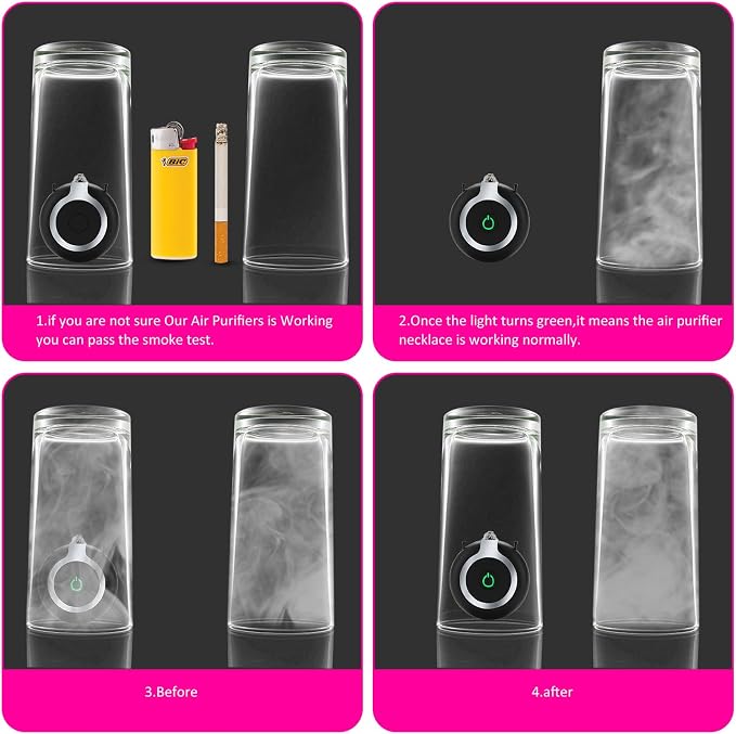 Rechargeable Ionizer Air Purifier, Wearable Air Purifier, Mini Necklace Air - Image 4