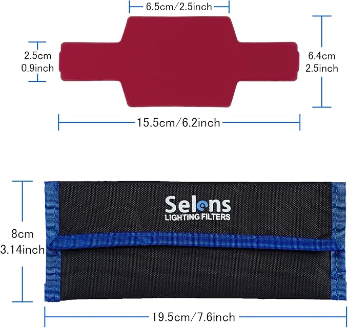 Selens Universal Flash Gels Lighting Filter SE-CG20-20 pcs Combination Kits - Image 5