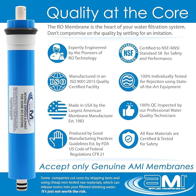 APPLIED MEMBRANES INC. 200 GPD Reverse Osmosis Membrane | RO Membrane Water - Image 5