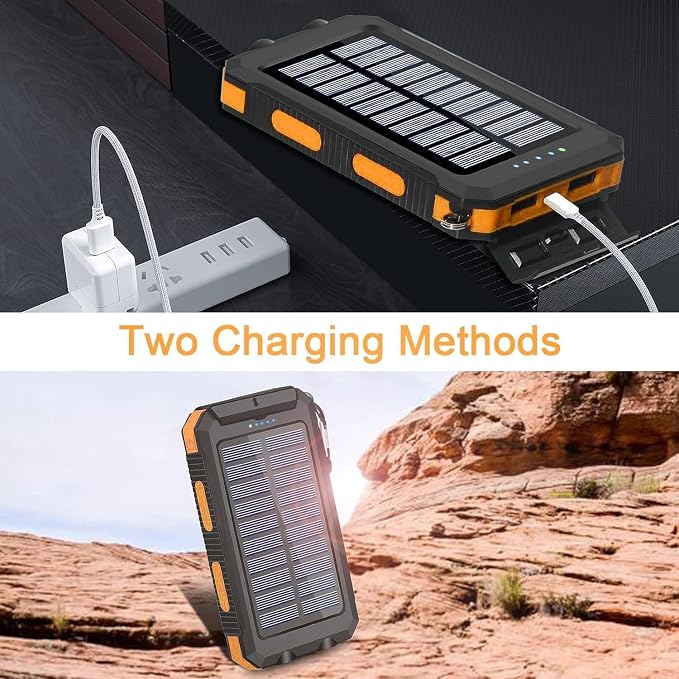 Solar Charger, 38800mAh Portable Type-C Solar Power Bank - Image 4
