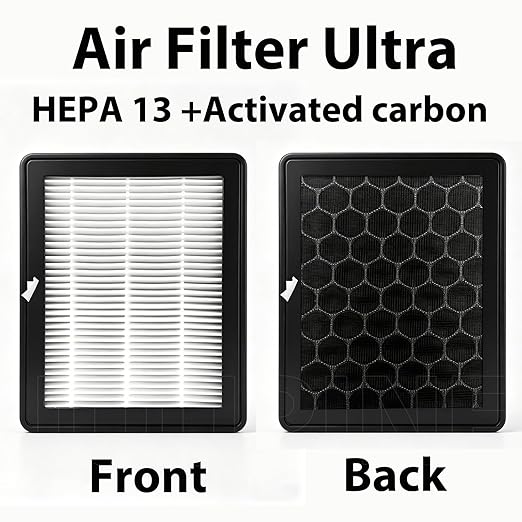 3PK Air Filter for Bambu Lab X2D, P2S External Exhaust Fan HEPA 13+Activated - Image 3