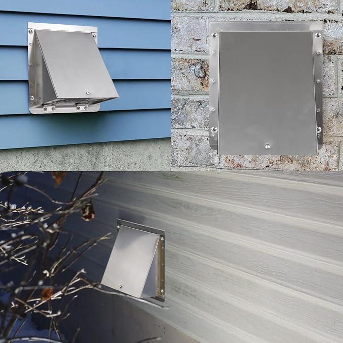 10 Inch Wall Vent Exhaust Vent Cover, Hooded Wall Vent - Image 8