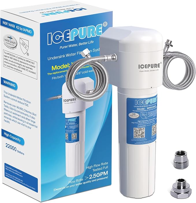 ICEPURE Under Sink Water Filter System, 3 Years or 22000 Gallons Ultra High by ICEPURE