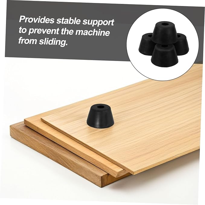 UKCOCO 4 Pcs Heavy Duty Rubber Absorber Pads Vibration Stabilizer - Image 3