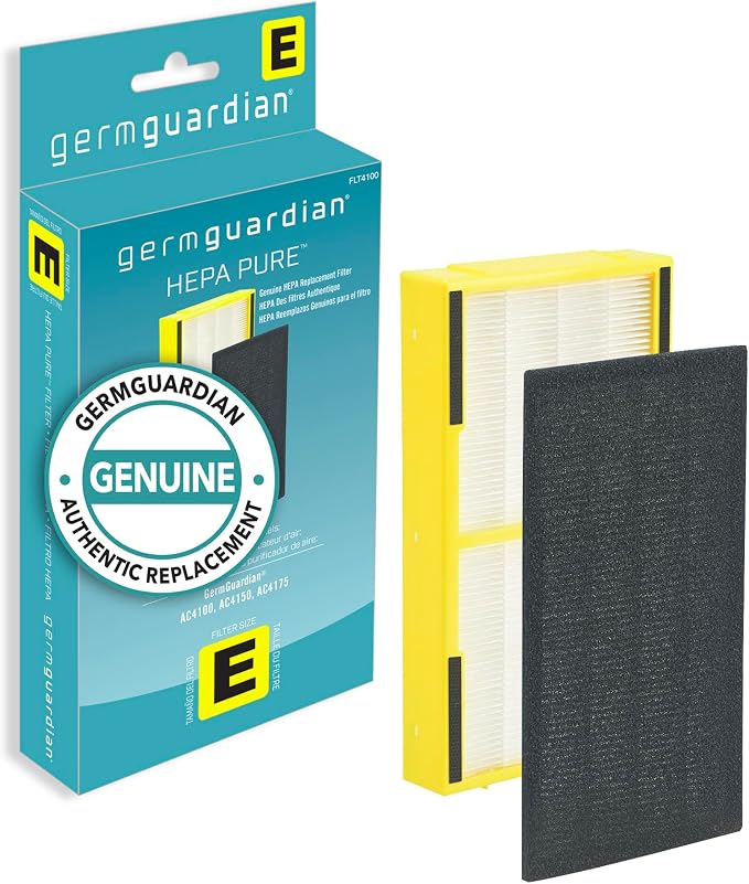 Germ Guardian FLT4100 True HEPA Genuine Air Purifier Replacement Filter E by GuardianTechnologies
