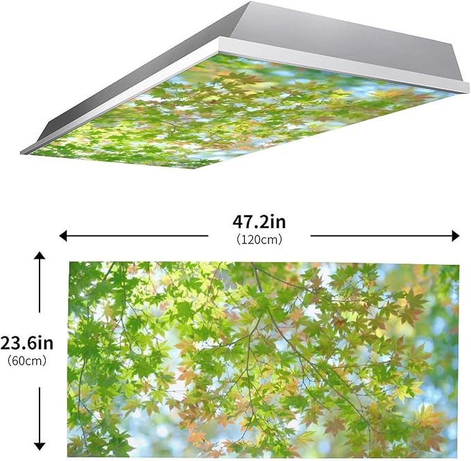 2PCS Maple Tree Magnetic Fluorescent Light Covers - Image 2