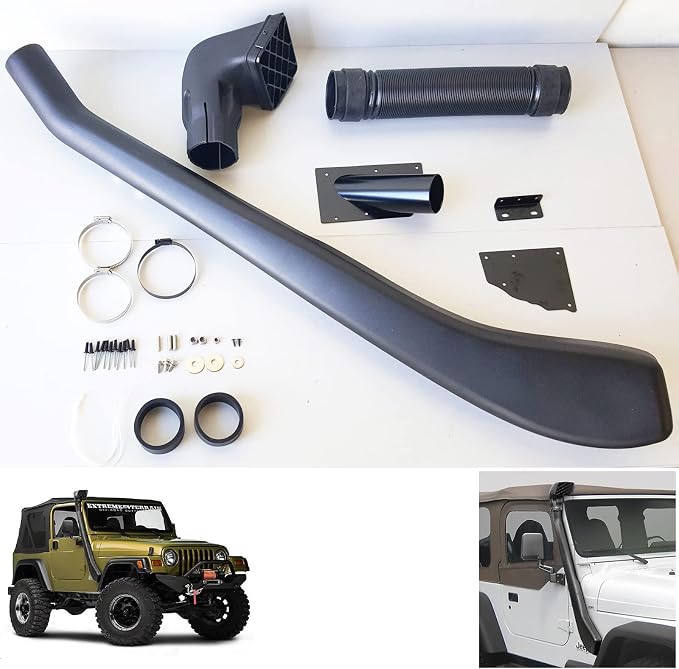 Snorkel Kit Compatible For 1999-2006 Jeep Wrangler TJ YJ 4.0L I6 Rolling Head by Mechanic+Force