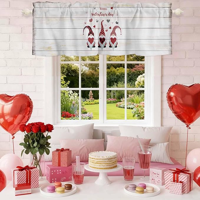Happy Valentine's Valance Curtains - Image 2