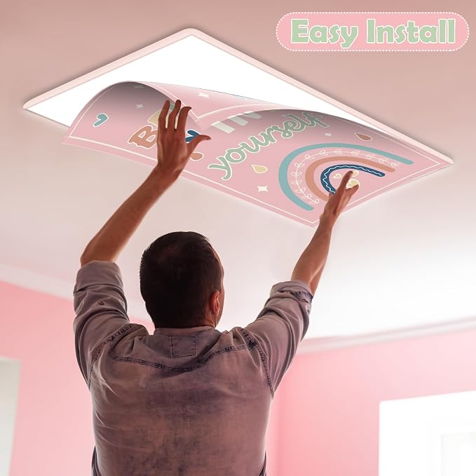 8Pcs Fluorescent Light Covers for Classroom Ceiling Lights, 4 x 2 Feet - Image 4