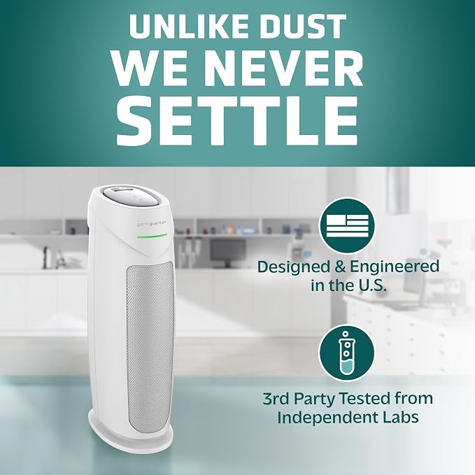 GermGuardian Air Purifier for Home, for Wildfire Smoke, Mold Spores, Large - Image 6