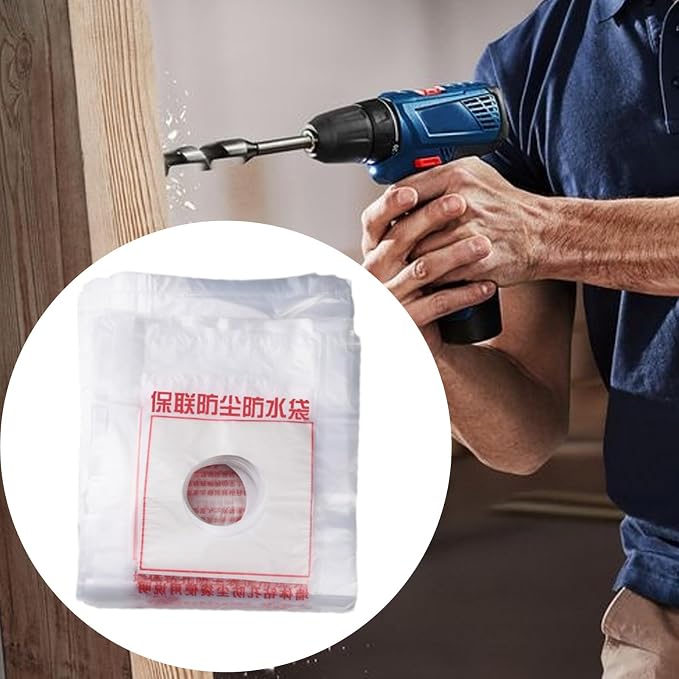 Electric Hammer Dust Bag – Drill Dust Sealr, Hole Saw Catcher | 100PCS Fine - Image 9