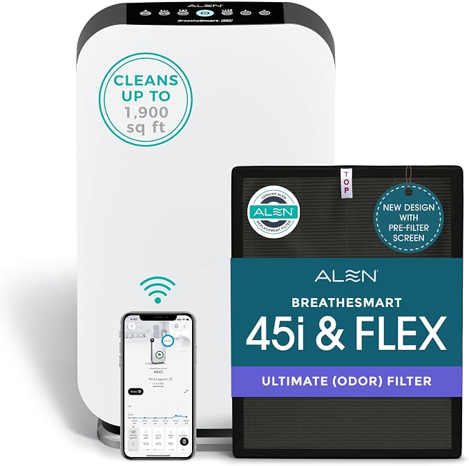 Alen HEPA Air Purifier for 1, 900 Sq. Ft. Large Rooms by AlenCorp