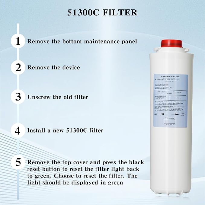 Water Filter Replacement for EWF3000（No Chip）, 1 Packs Replacement Large - Image 6