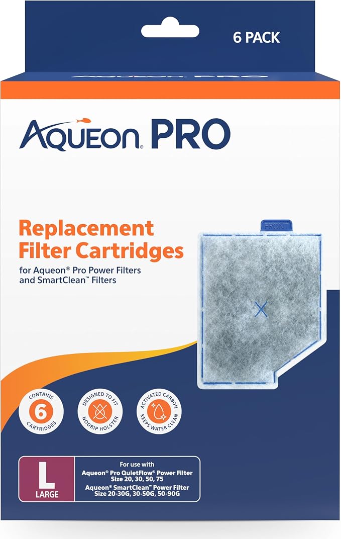 Aqueon PRO Replacement Filter Cartridges Large 6 Pack by Aqueon