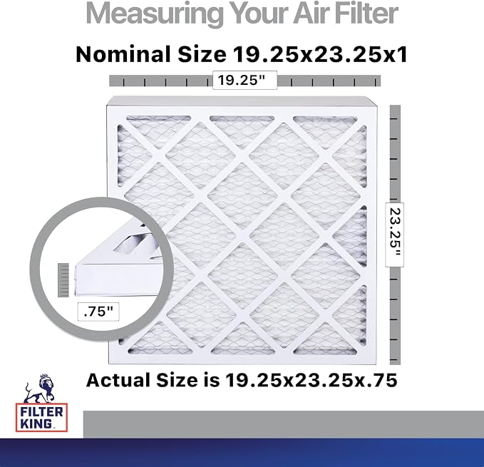 Filter King 19.25x23.25x1 Air Filter | 4-PACK | Carbon MERV 8 HVAC Pleated A/C - Image 2