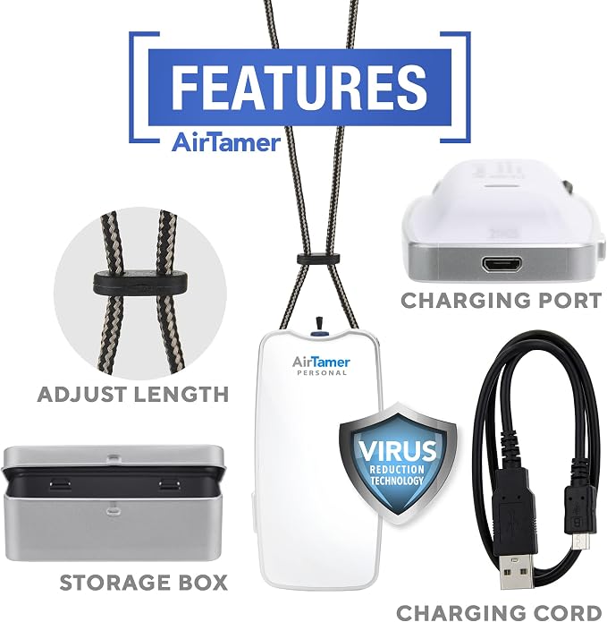 AirTamer A310W Personal Rechargeable and Portable Air Purifier Negative Ion - Image 2