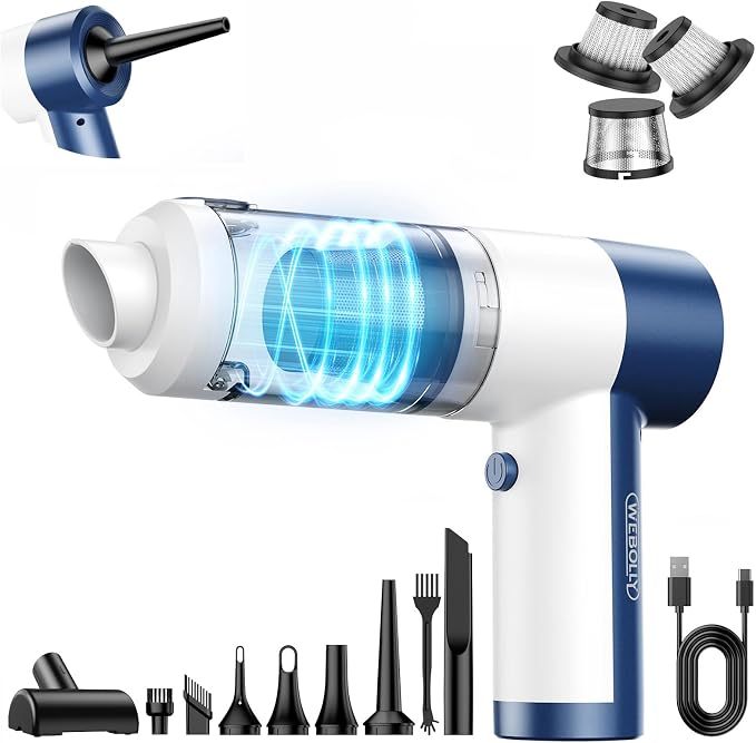 Handheld Vacuum Cordless, 16000PA High Power Car Vacuum by Unknown