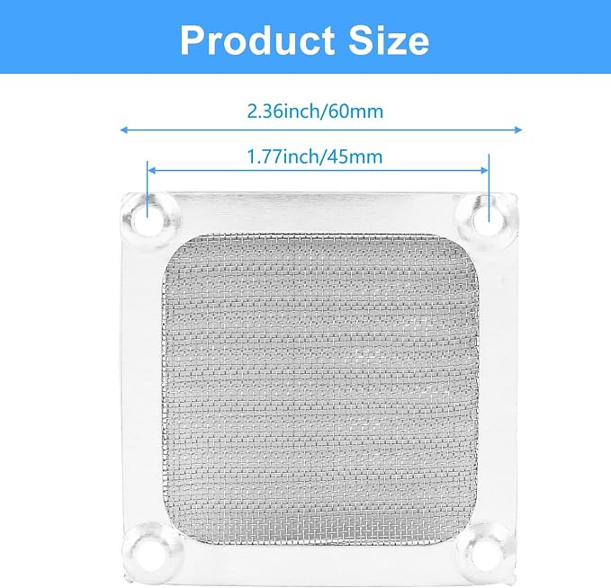 4Pcs Computer Fan Filter Grills - Image 3