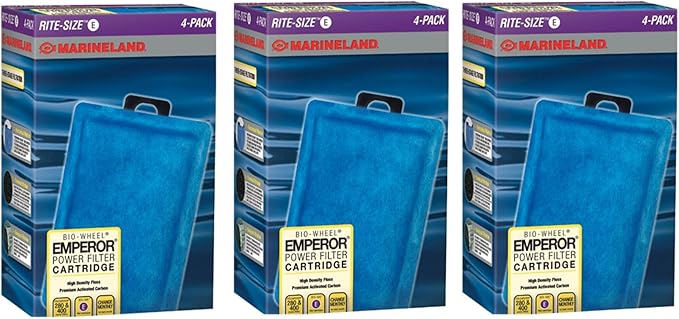Marineland Rite-Size Cartridge E -12 Total Cartridges by Marineland