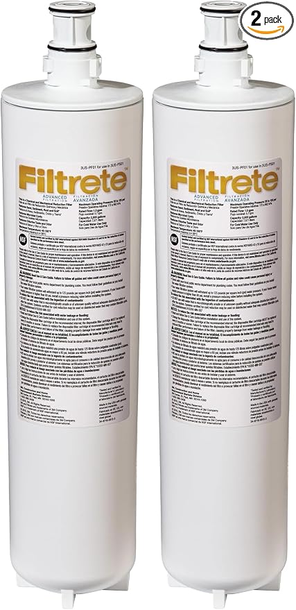 Filtrete Advanced Under Sink Quick Change Water Filtration Filter 3US-PF01 by Filtrete