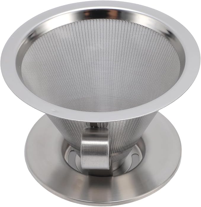 SIXRUN Portable Stainless Steel Cone Coffee Filter, Optimal Extraction - Image 3