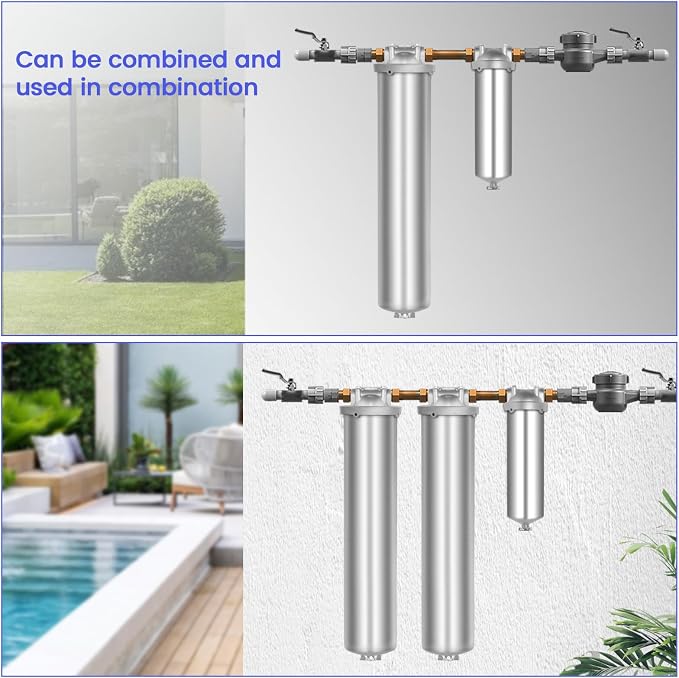 Amwater NSF/ANSI 42 Certification Big+ Stainless Steel Filter Housing - Image 8