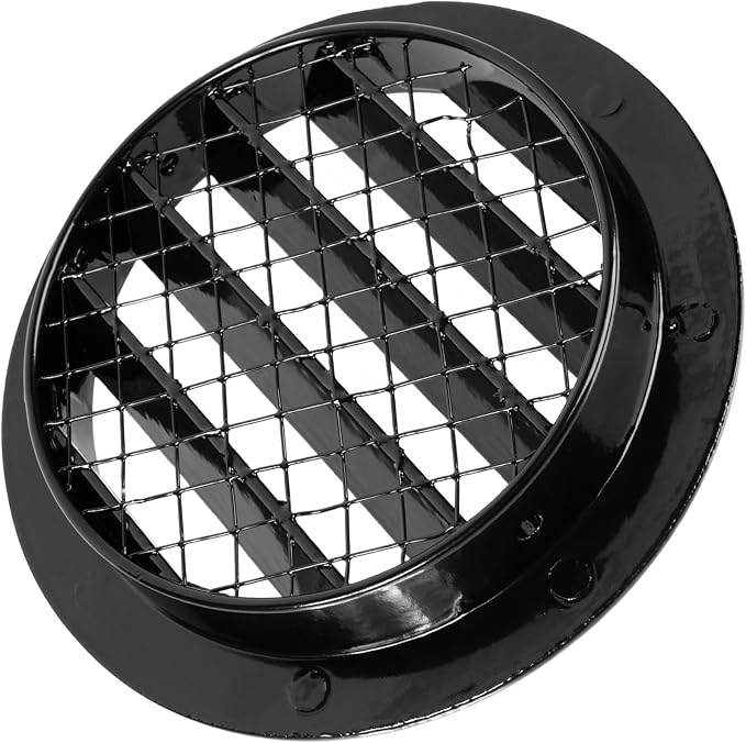 Repa Market 4" Inch Aluminum Black Soffit Air Vent Cover - Image 9