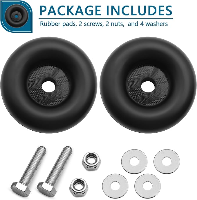 Anti Vibration Heavy Duty Rubber Foot, 1 X 2.5 Inch, Shock Pad Fit - Image 3