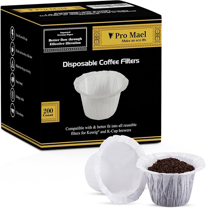 Pro Mael Disposable K Cup Filters, Coffee Filter Paper by ProMael