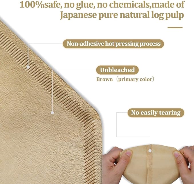 #4 Cone Coffee Filter 8-12 Cup, No Blowout, Disposable - Image 2