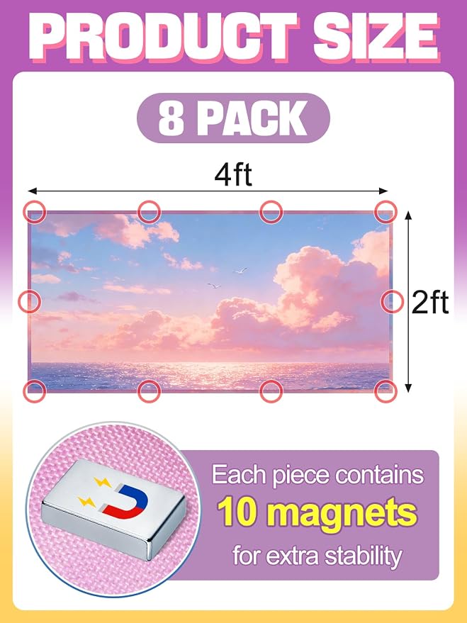 Fluorescent Light Covers with 10 Strong Magnets - Image 5