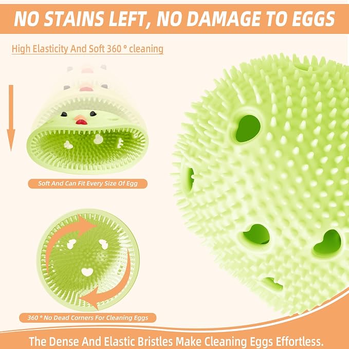 Silicone Egg Brush Cleaner, Egg Washer - Image 3